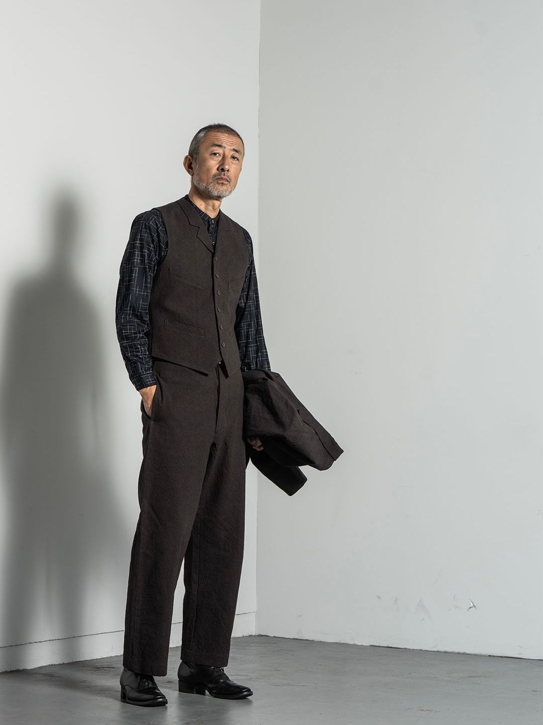 ANCIENT CLOTH AVIGNON TROUSERS (DEAD LEAF BROWN)