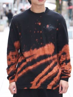 オリジナル ブリーチロングスリーブTシャツ(ブラック) / ORIGNAL HEAVY OZ BLEACH L/S TEE  (BLACK)