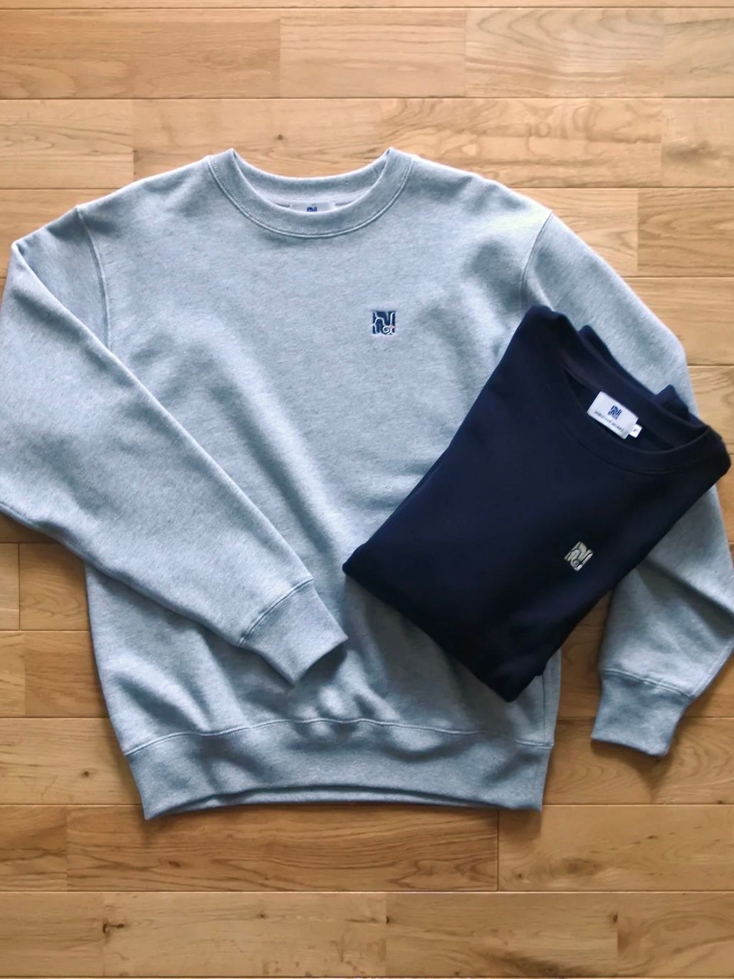 ワンポイント刺繍スウェット/ NIBUTANI WORKS logo / (NAVY)