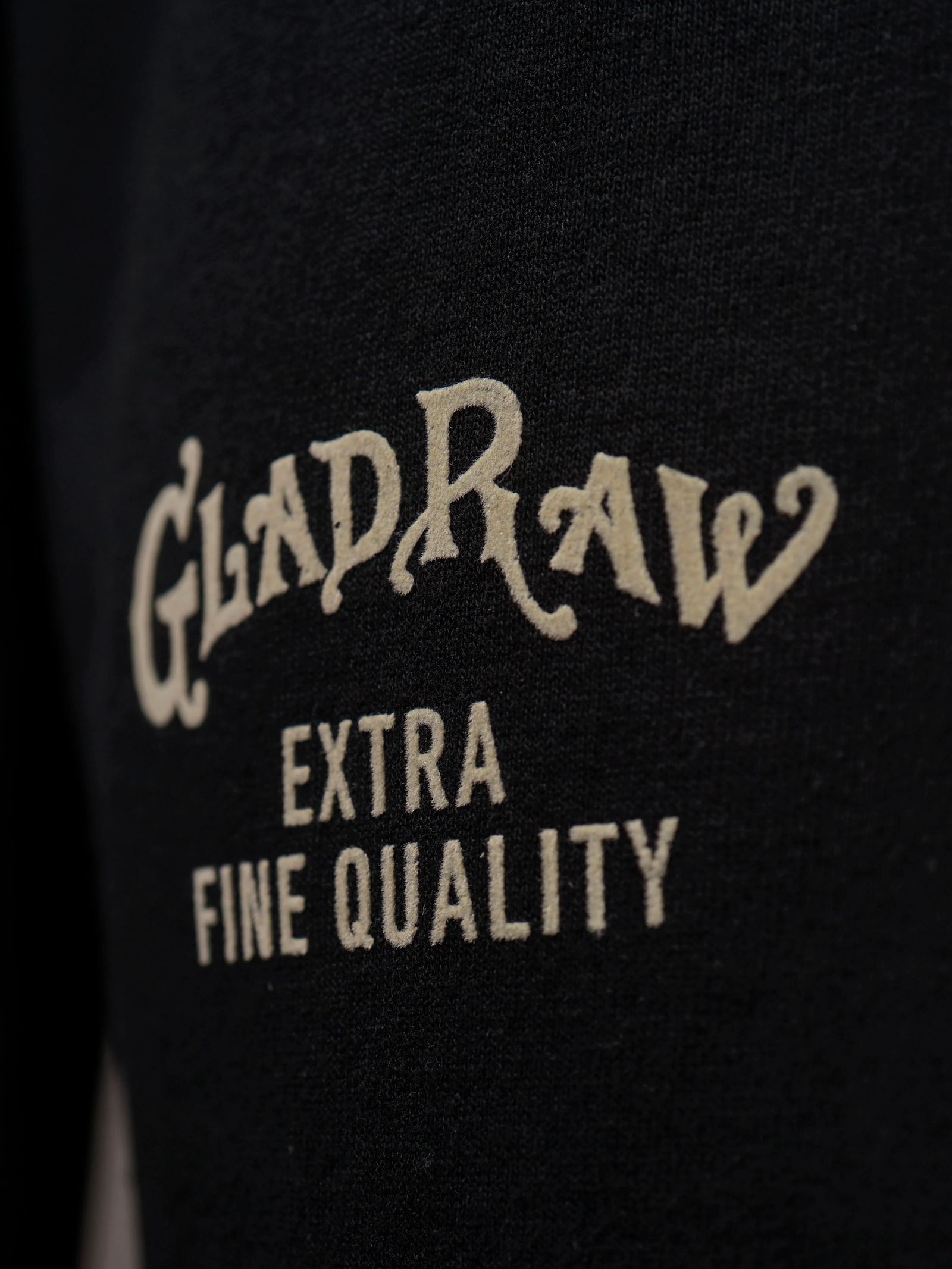 GLAD RAW - L/S T-SHIRTS (BLACK)