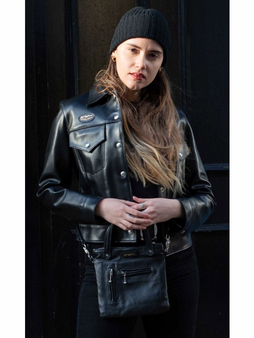 超希少の旧仕様‼️ ルイスレザー　MINI BRONX BAG ショルダーバッグ Lewis Leathers - MINI BRONX BAG (BLACK) | SKANDA