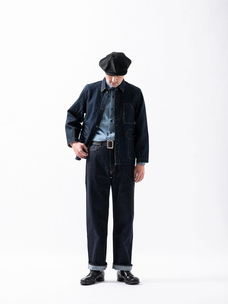 BLACK SIGN - VOCALION WAIST-OVERALLS (DARK INDIGO) | SKANDA