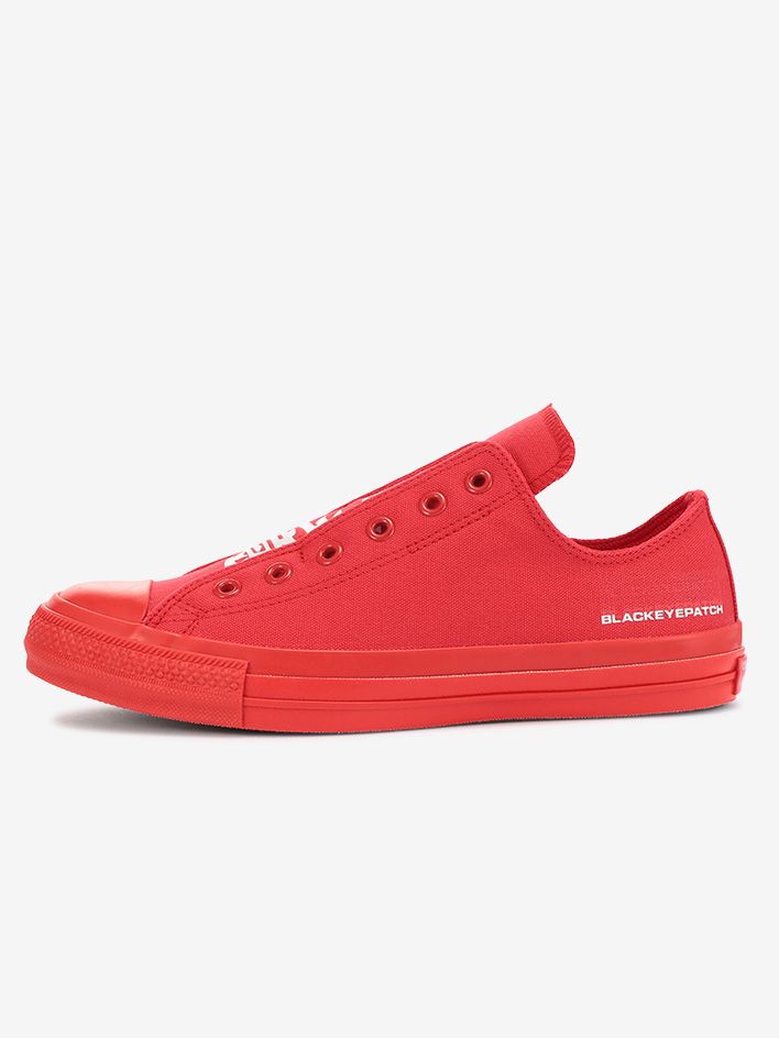 【限定販売】ALL STAR 100 BLACK EYE PATCH SLIP OX (RED)