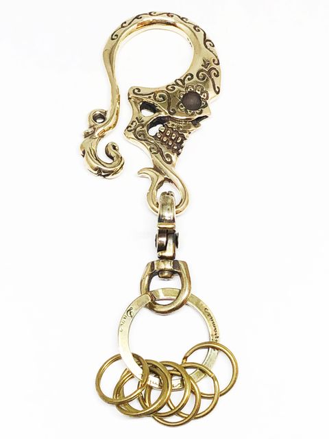 CALAVERA KEYHOLDER (BRASS)
