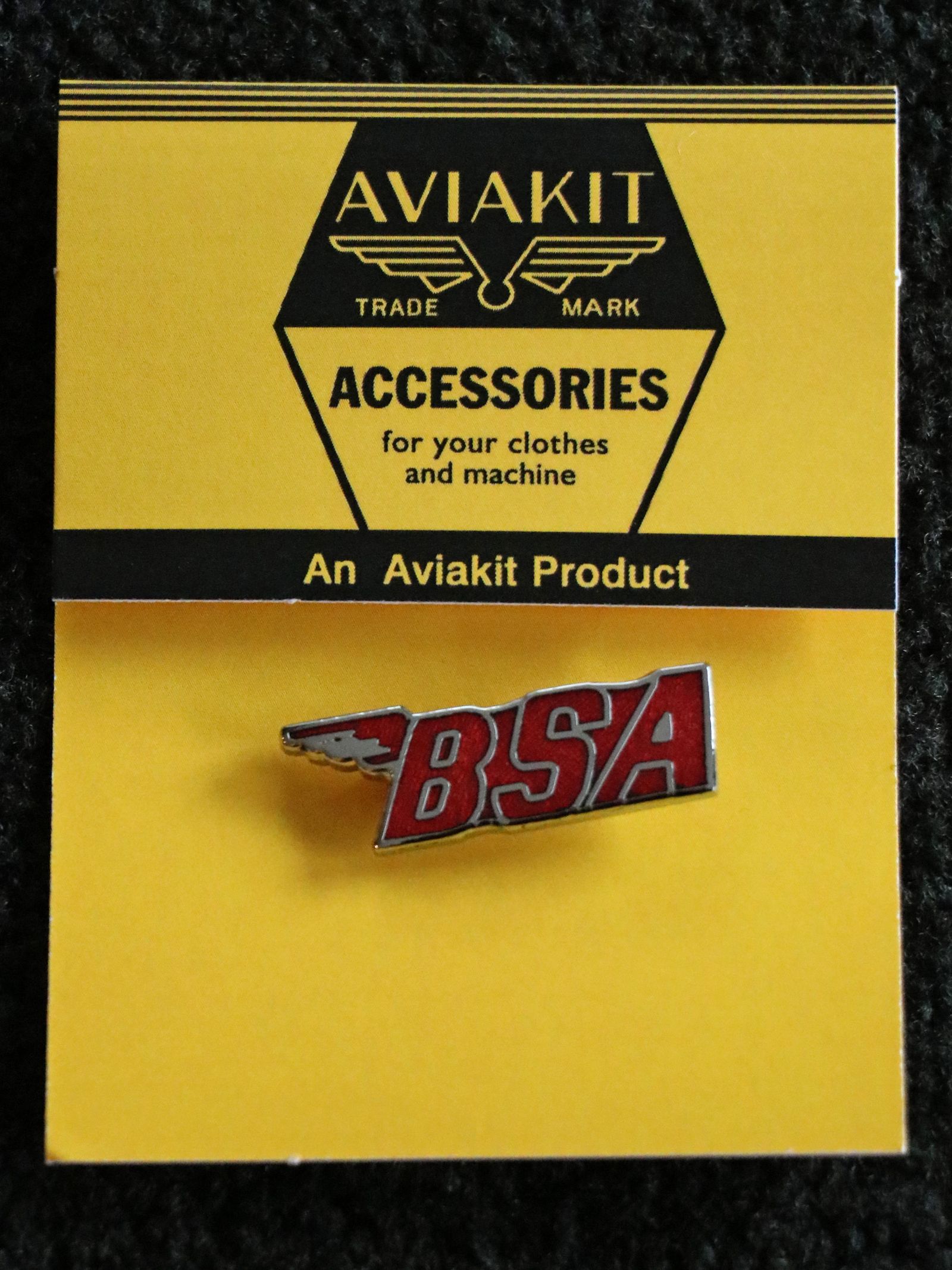 "BSA ROGO" BADGE