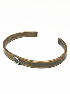 スモール ピース バングル (真鍮 x 銀) / SMALL PEACE BANGLE (BRASS x SILVER)
