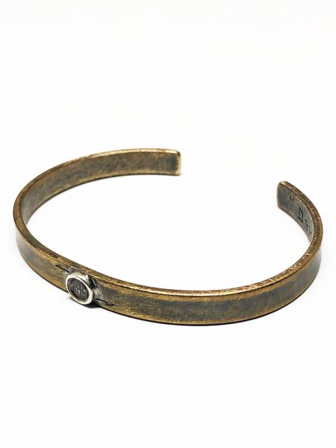 スモール ピース バングル (真鍮 x 銀) / SMALL PEACE BANGLE (BRASS x SILVER)