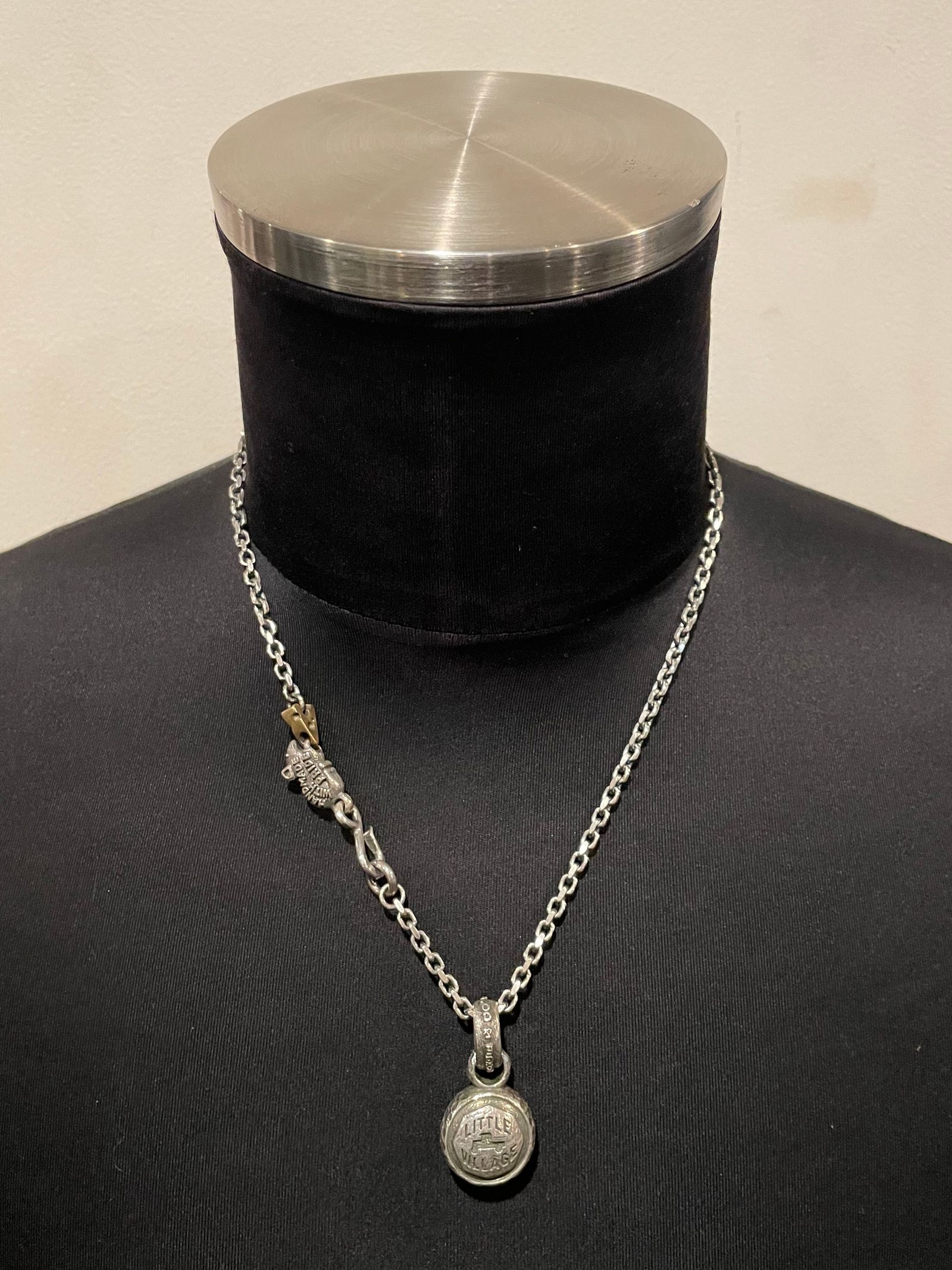 グローブペンダント&マウス&チーズチェーン (オールシルバー) & "Mouse & Cheese" Chain (SILVER×BRASS)