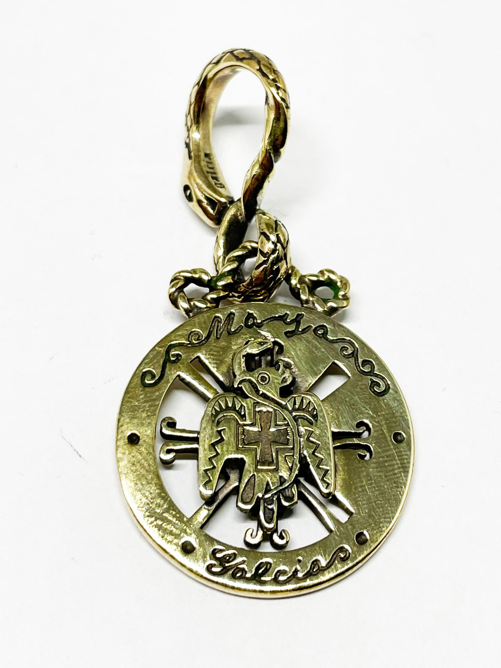 HUNABU-KU & EAGLE SNAKE NECK TOP (BRASS)