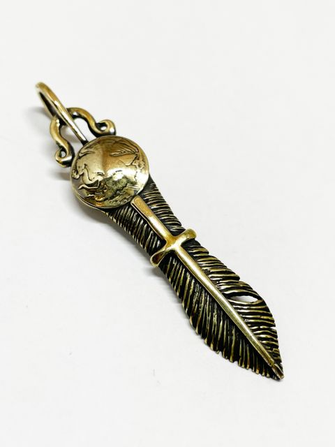 AGUILA MEXICANA FEATHER (SMALL) (BRASS)