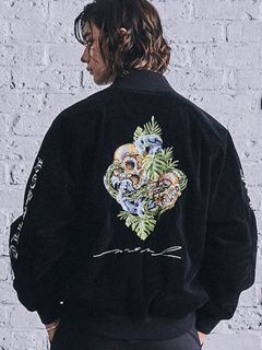 リバーシブル スカジャン / REVERSIBLE SKA JACKET (BLACK)