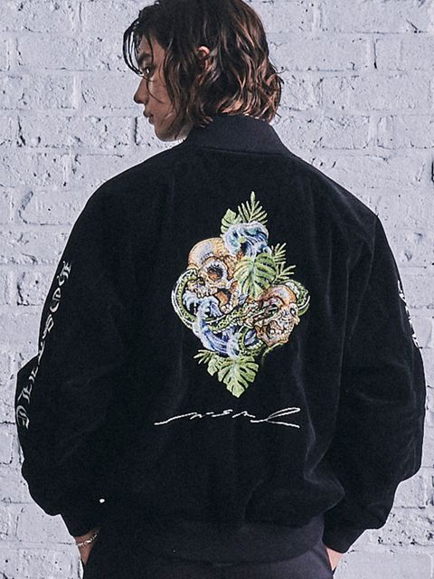 リバーシブル スカジャン / REVERSIBLE SKA JACKET (BLACK)