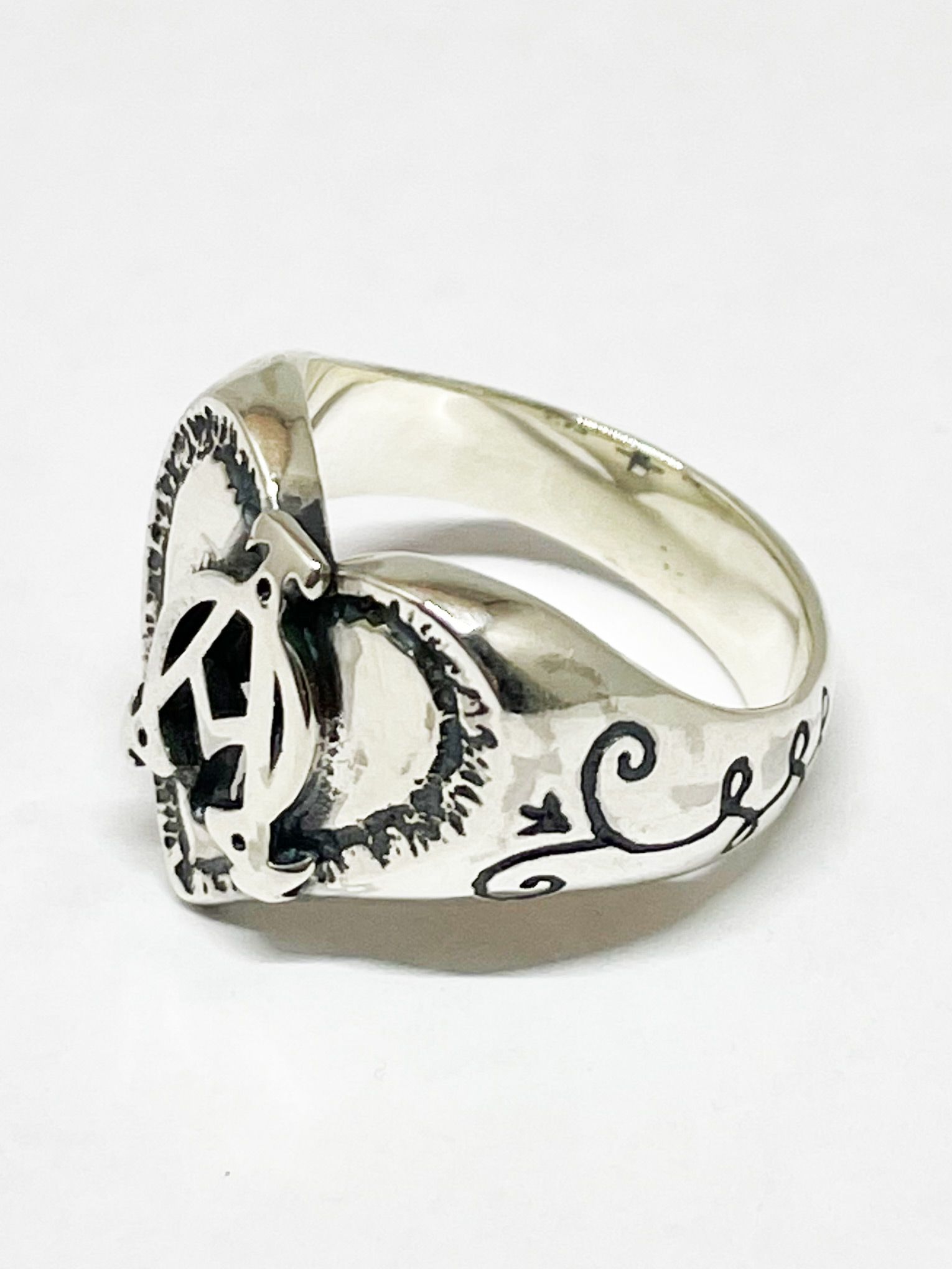 HEART & ΑΩ RING (SILVER925)