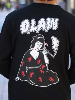 "S"LADY L/S TEE（ブラック）
