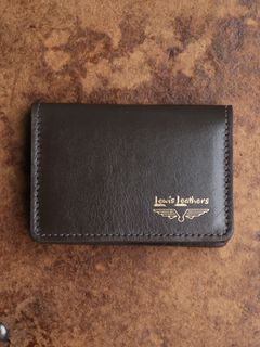 LEWIS LEATHER CARD CASE (BROWN)