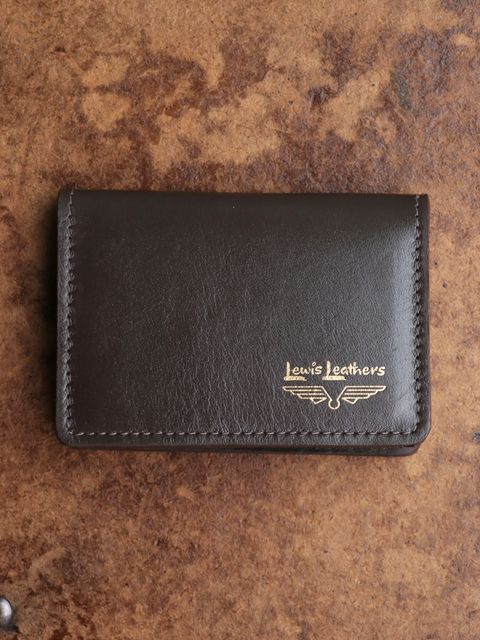 LEWIS LEATHER CARD CASE (BROWN)