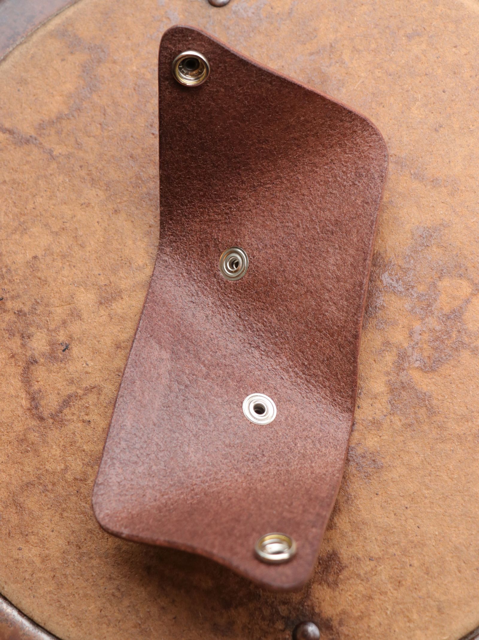 コインケース "ドリトス" (ブラウン×真鍮) / COIN CASE "DORITOS"(BROWN×BRASS)