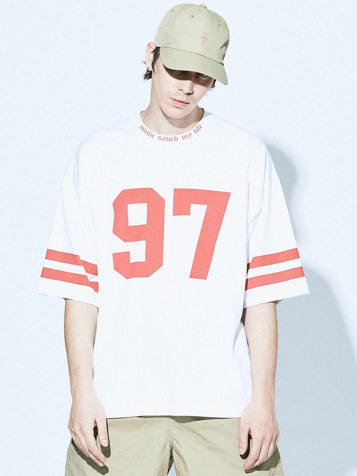 フットボールビック Tシャツ (ホワイト) / FOOTBALL BIG TEE (WHITE)