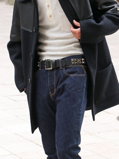 ルイスレザーのミドルコートとライダースでWinter coordinate