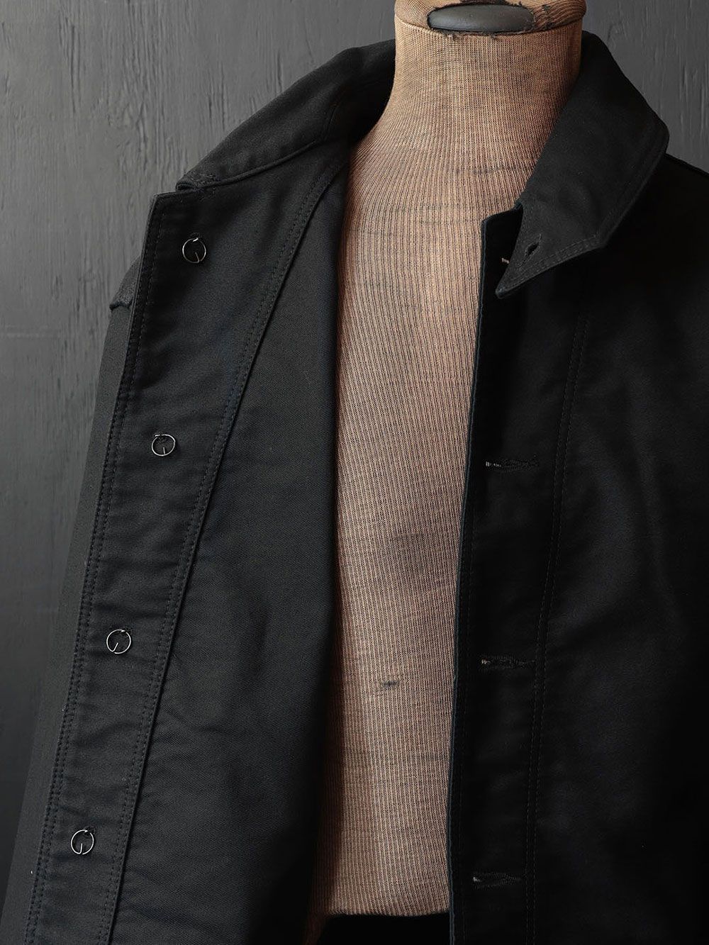 BLACK SIGN - BS MOLESKIN UTILITY JACKET (BLACK) | SKANDA