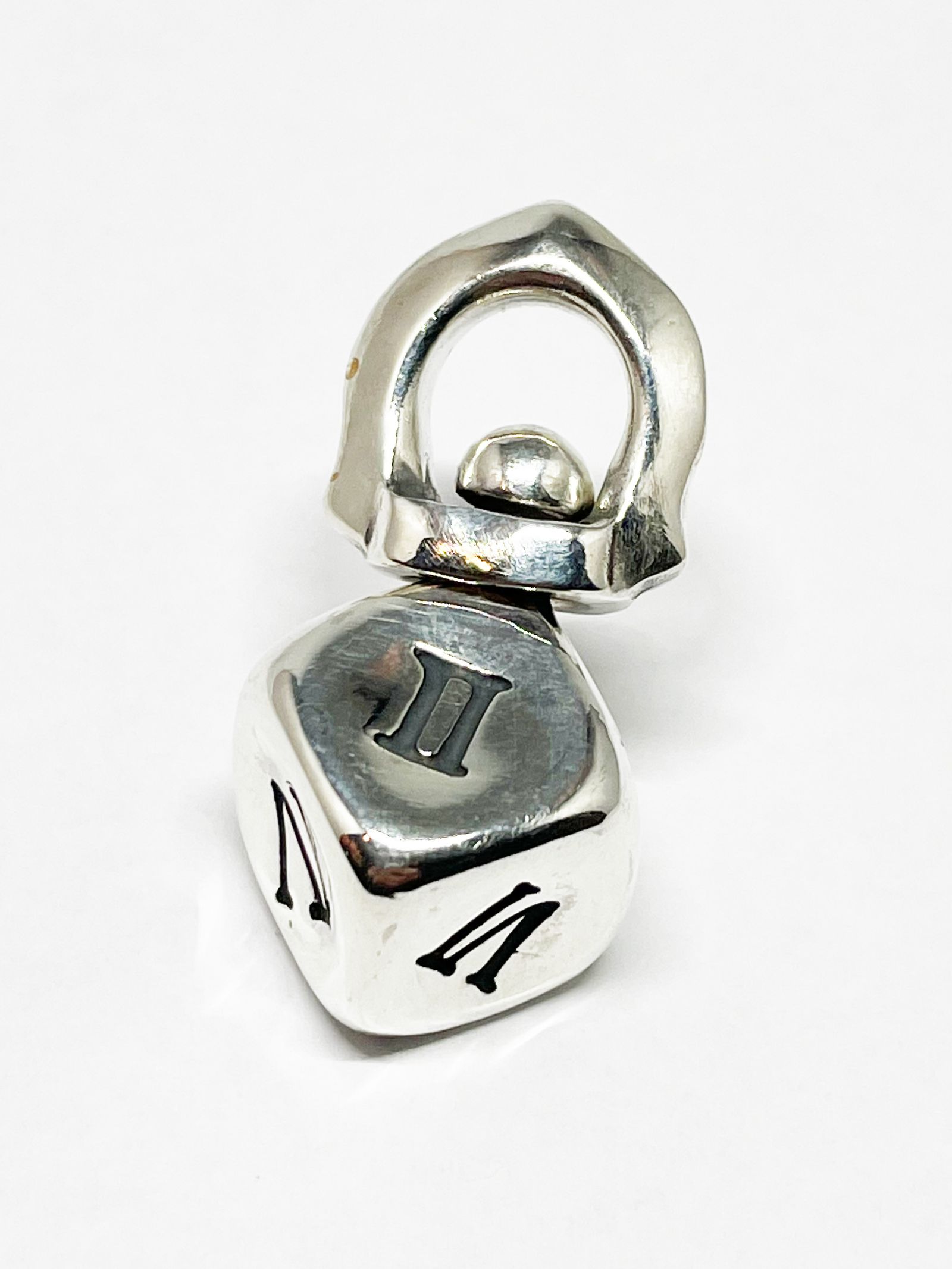 DICE PENDANT "SWALLOW" (SILVER×BRASS)