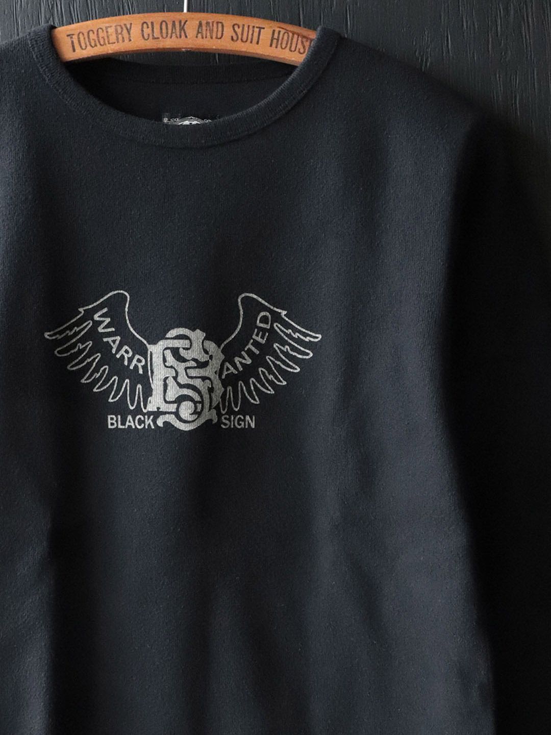 CREW NECK AMISH UNDER WEAR -WING (MIDNIGHT BLACK)