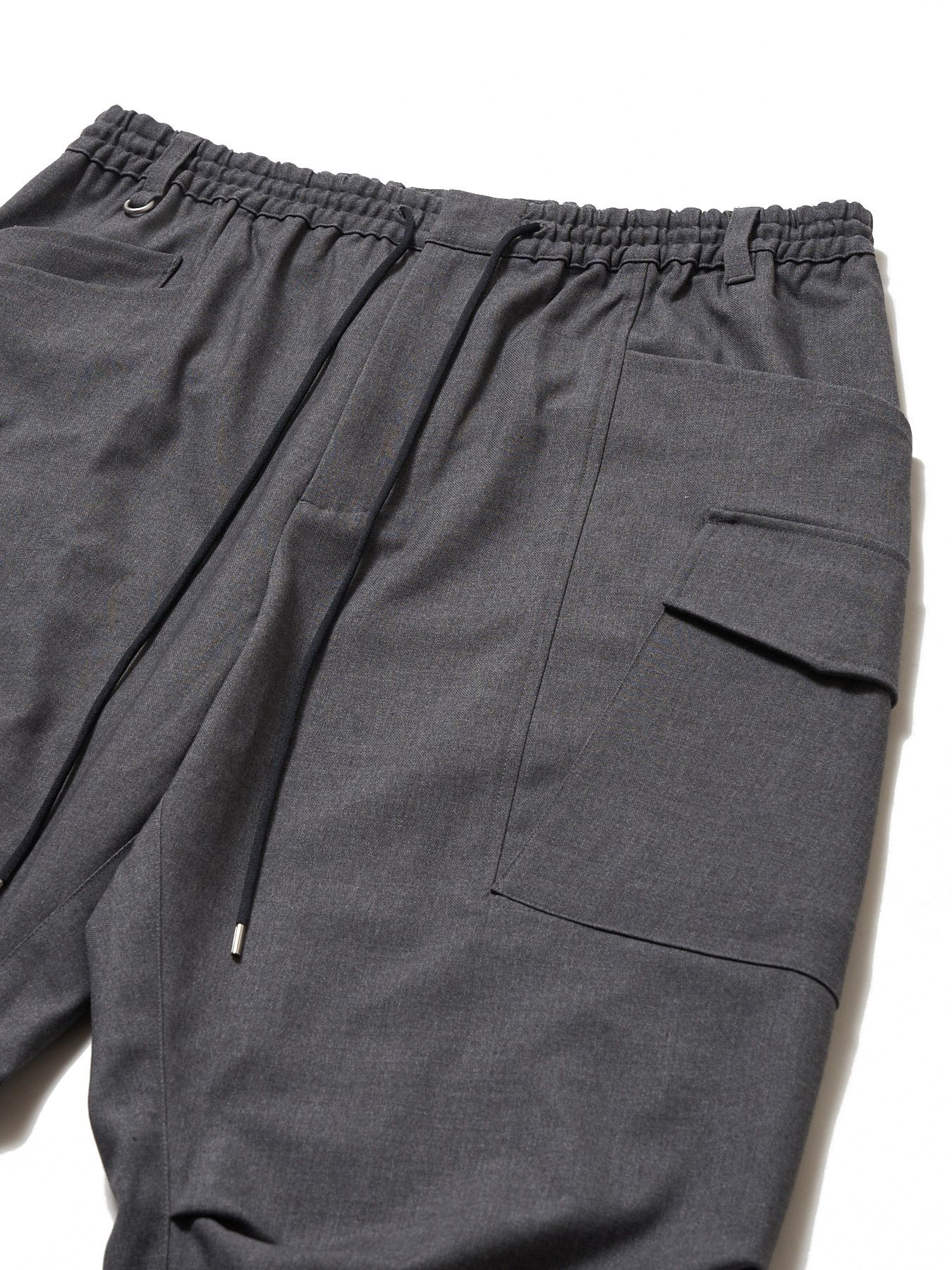 ウールカーゴパンツ / WOOL CARGO PANTS (CHARCOAL GRAY)