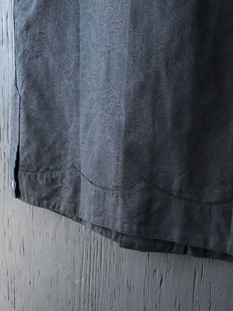 PAISLEY JACQUARD CIGAR SHIRT / (MIDNIGHT BLACK)