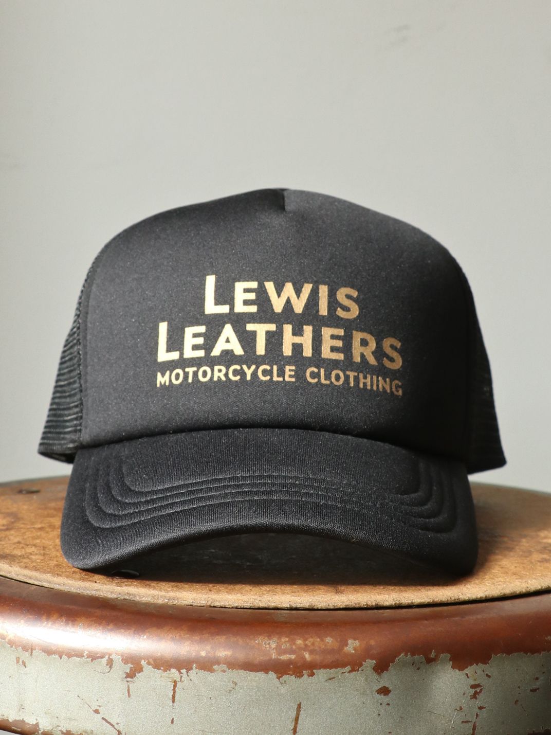 【即日発送可能】LEWIS LEATHERS MESH CAP (BLACK)
