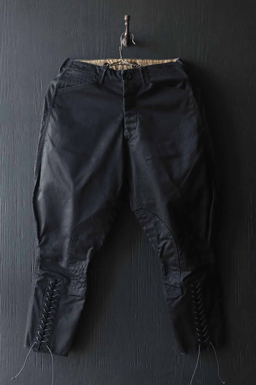BLACK CHINO SHERIFF BREECHES (MIDNIGHT BLACK)