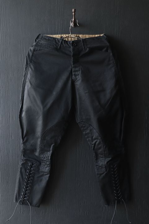 BLACK CHINO SHERIFF BREECHES (MIDNIGHT BLACK)