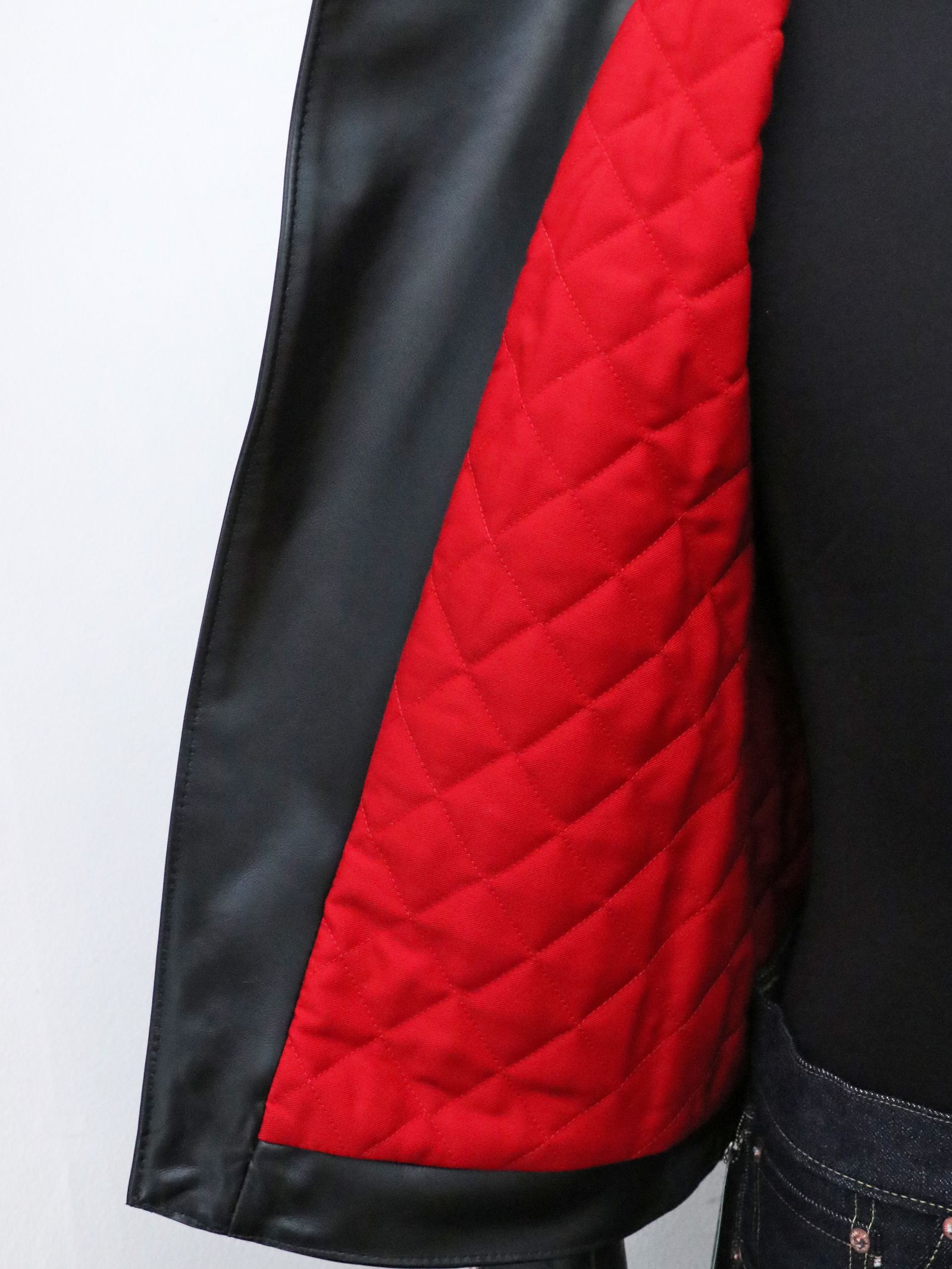 【受注オーダー】メンフィズジャケット (ホースハイド×レッドキルティング) / MEMPHIS JACKET (#723) (HORSE / RED QUILT)
