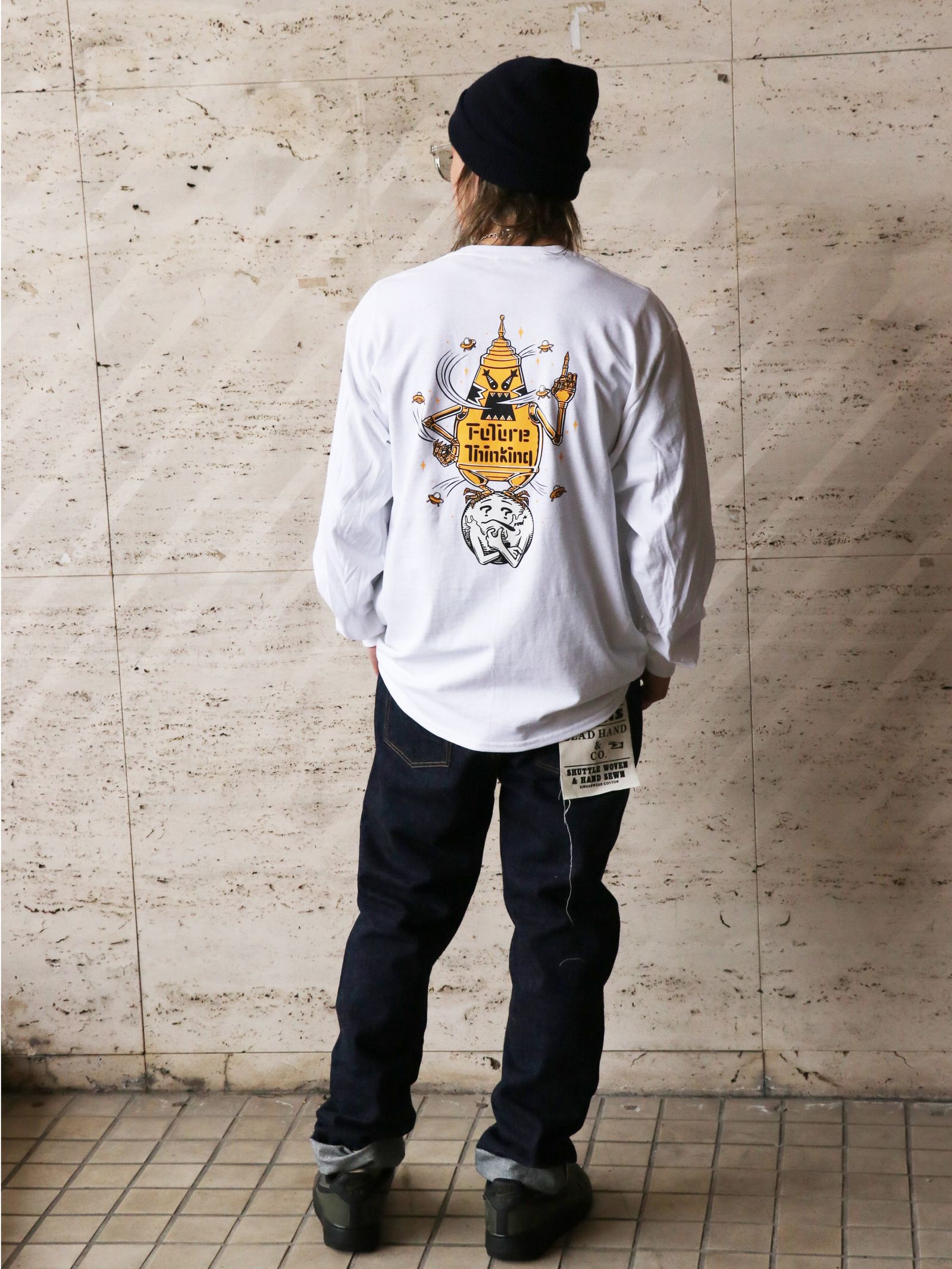 "F.T" L/S TEE (WHITE)