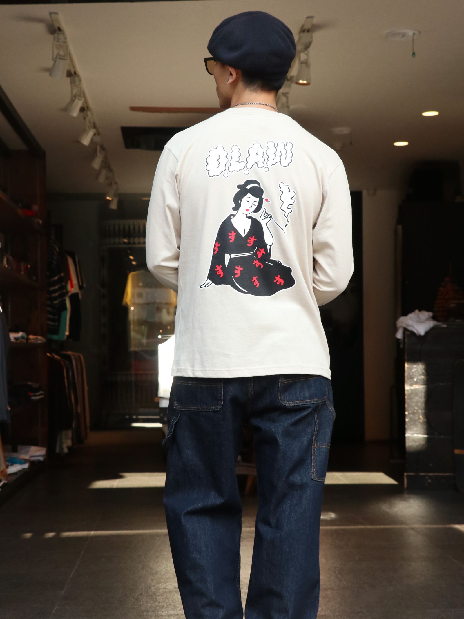 "S"LADY L/S TEE（ストーン）