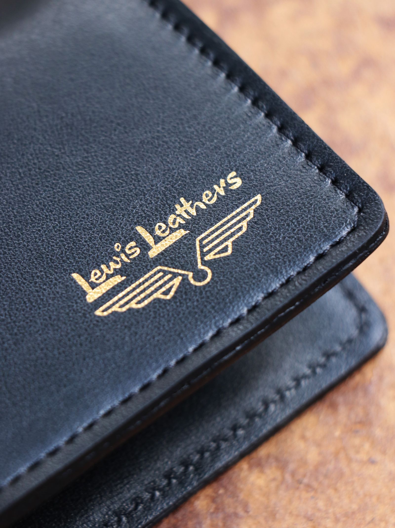 Lewis Leathers - 【即日発送可能】 LEWIS LEATHERS CARD CASE (BLACK 