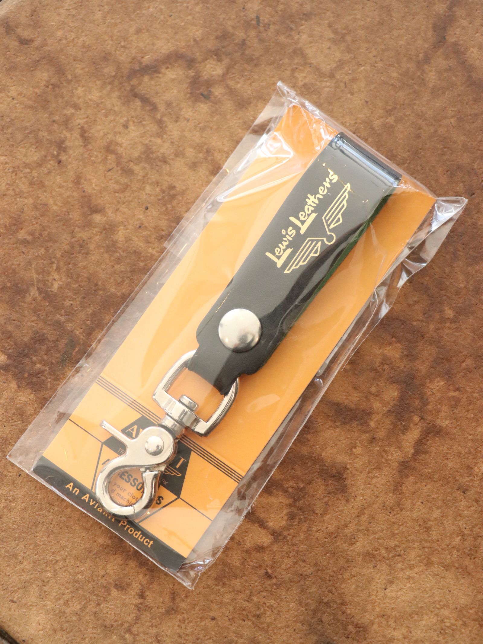 【限定発売】LEWIS LEATHERS BELT LOOP KEYRING MK2 (BLACK×YELLOW)