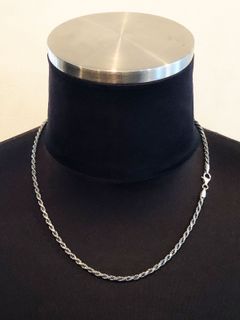 【即日発送可能】ROPE TYPE CHAIN 50cm (線径3.3mm) (SILVER925)