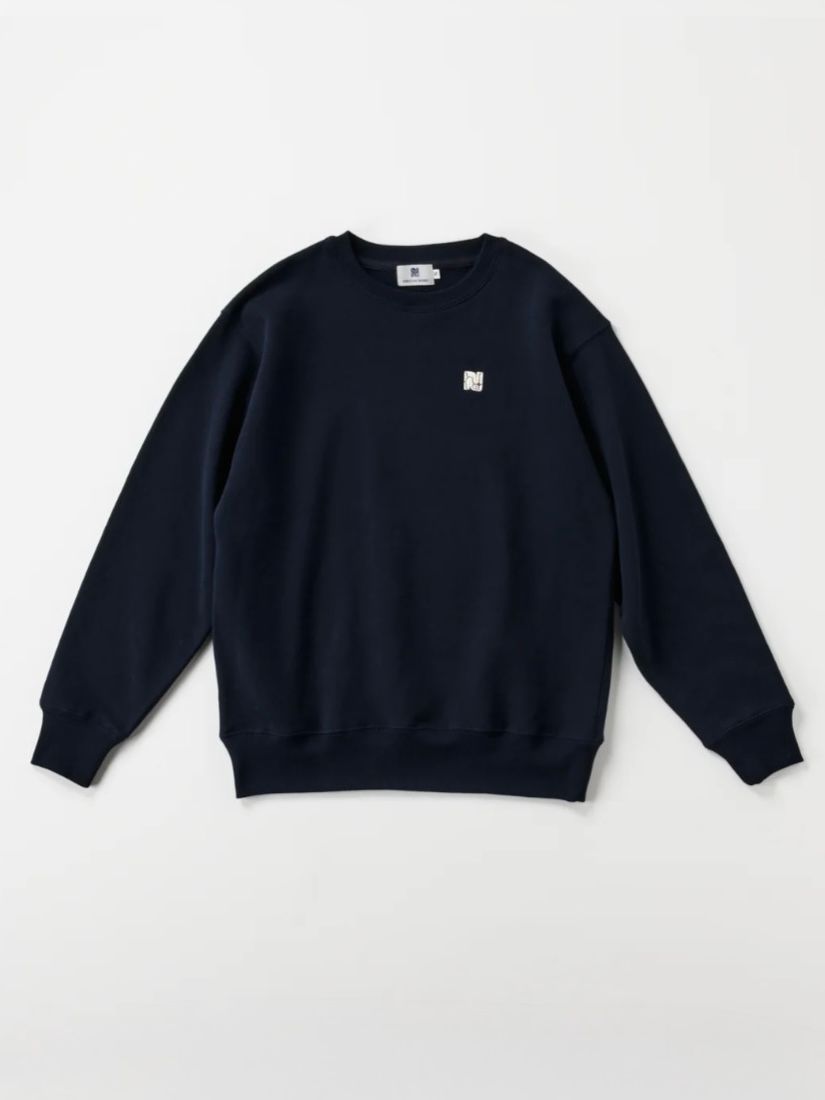 ワンポイント刺繍スウェット/ NIBUTANI WORKS logo / (NAVY)