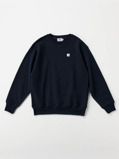 ワンポイント刺繍スウェット/ NIBUTANI WORKS logo / (NAVY)