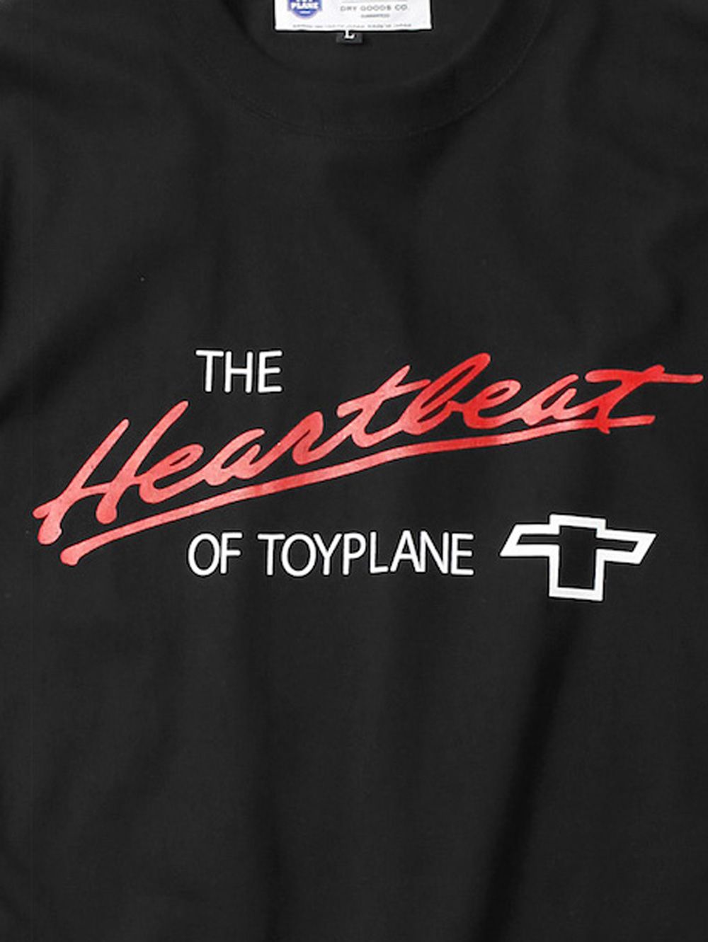 HEART BEAT 3/4 TEE (BLACK)