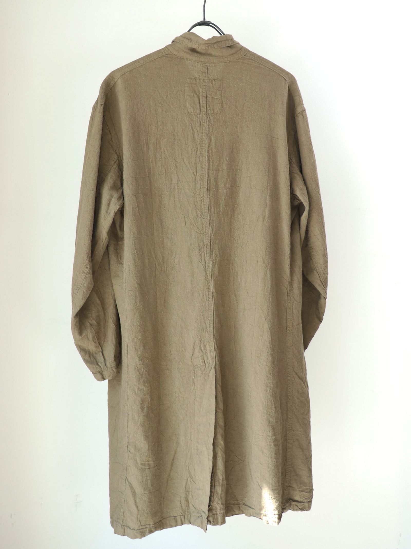 トライバル リネン ワークコート / TRIVAL LINEN WORK COAT  (KHAKI)