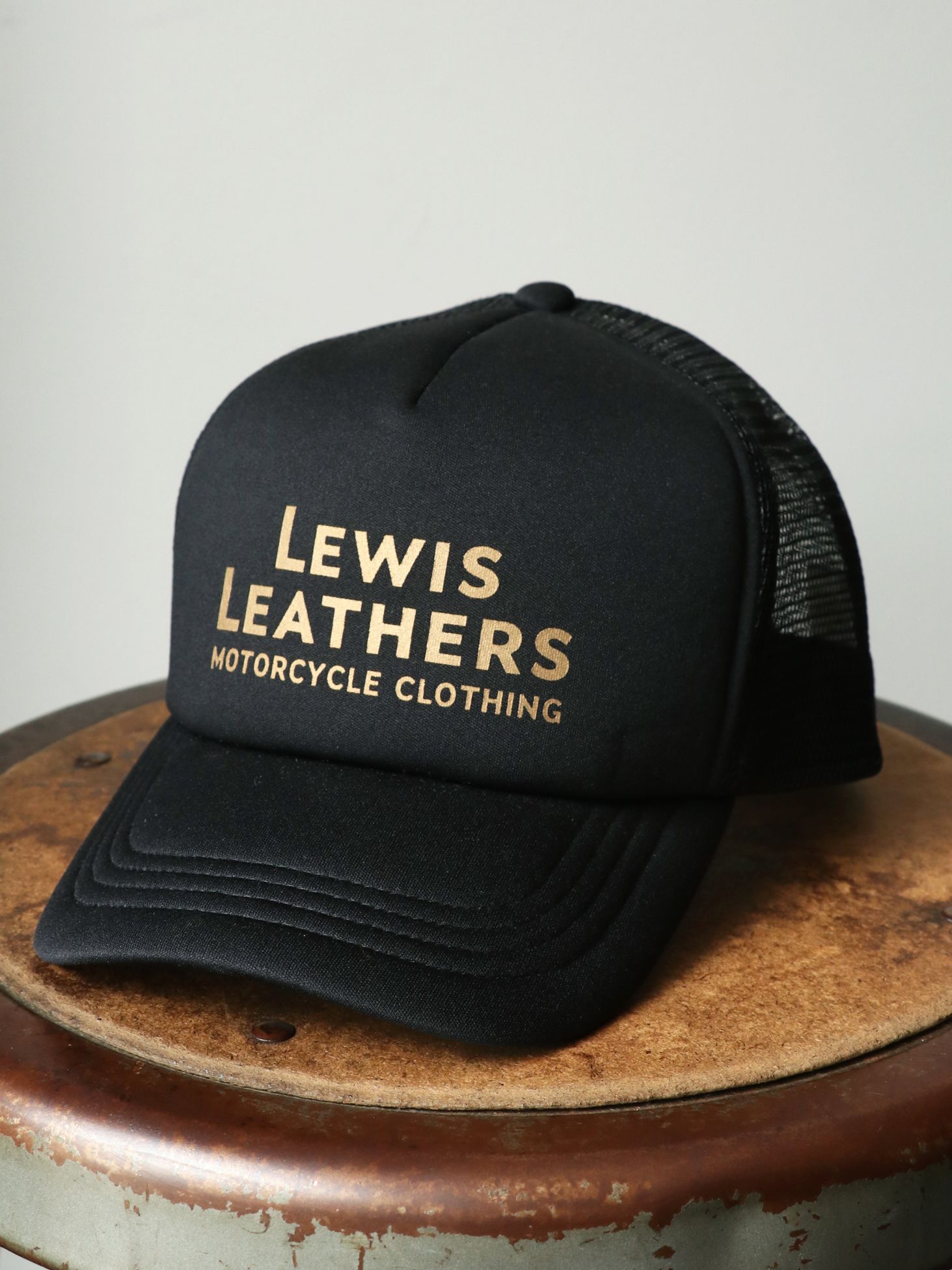 【即日発送可能】LEWIS LEATHERS MESH CAP (BLACK) | SKANDA