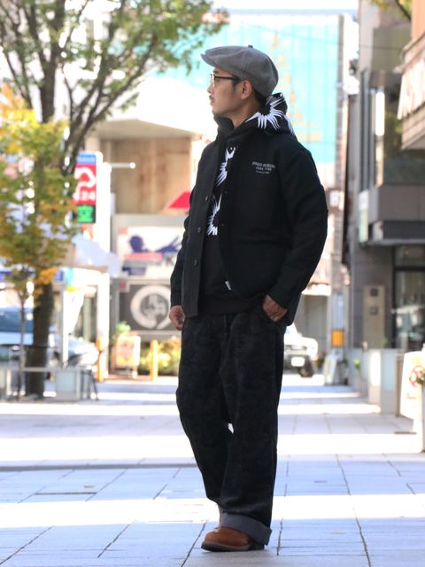 総柄PARKAをも大人に着こなす"AUTUMN STYLE"