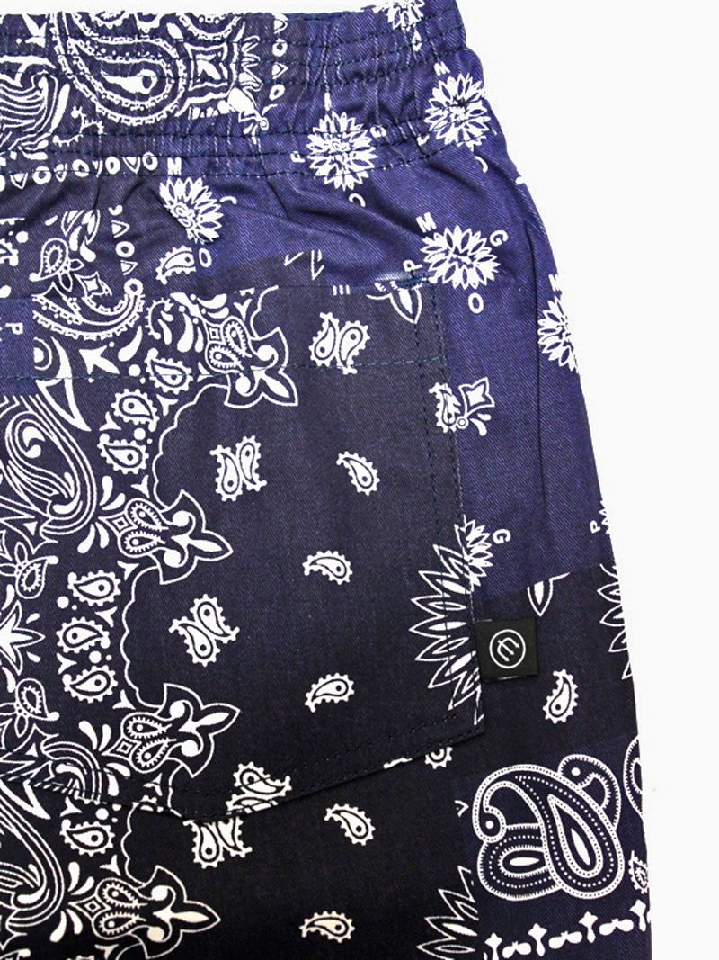 PAISLEY COTTON SP (NAVY)