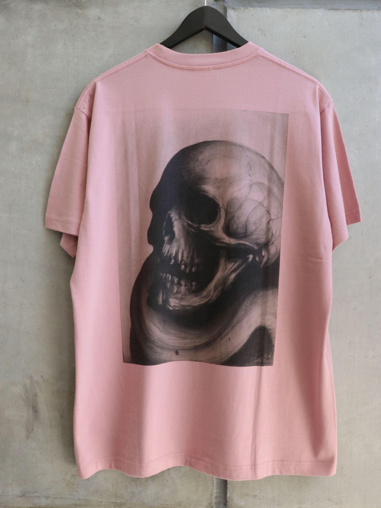 SKULL S/S TEE (DUSTY PINK)