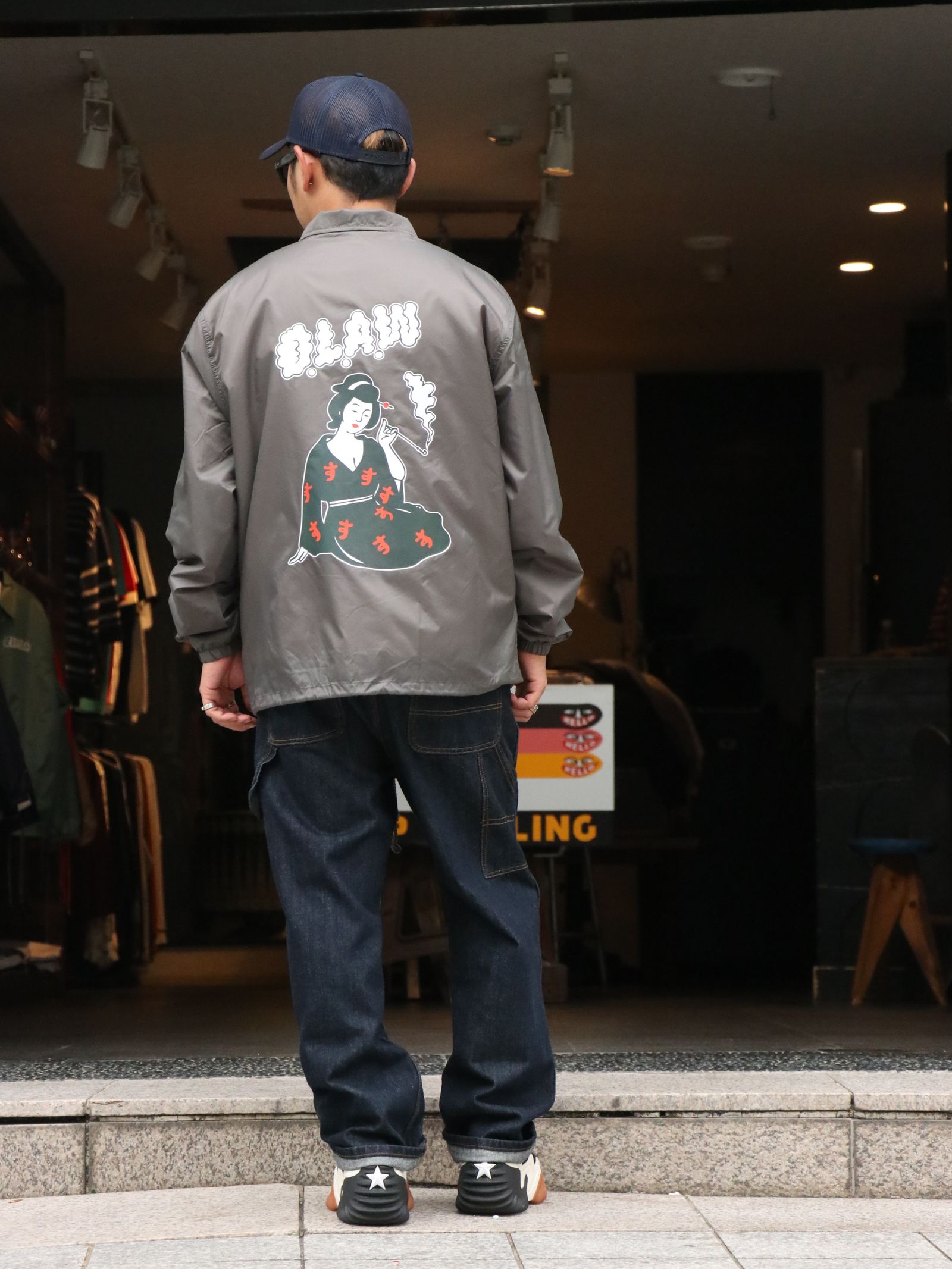 "S" LADY BOA COACH JACKET(CHACOAL GRAY)