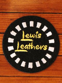 "LEWIS LEATHERS ROUND CHECKER" PATCH