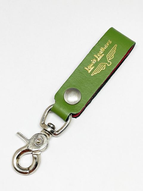 LEWIS LEATHERS BELT LOOP KEYRING Mk2 (APPLE GREEN)
