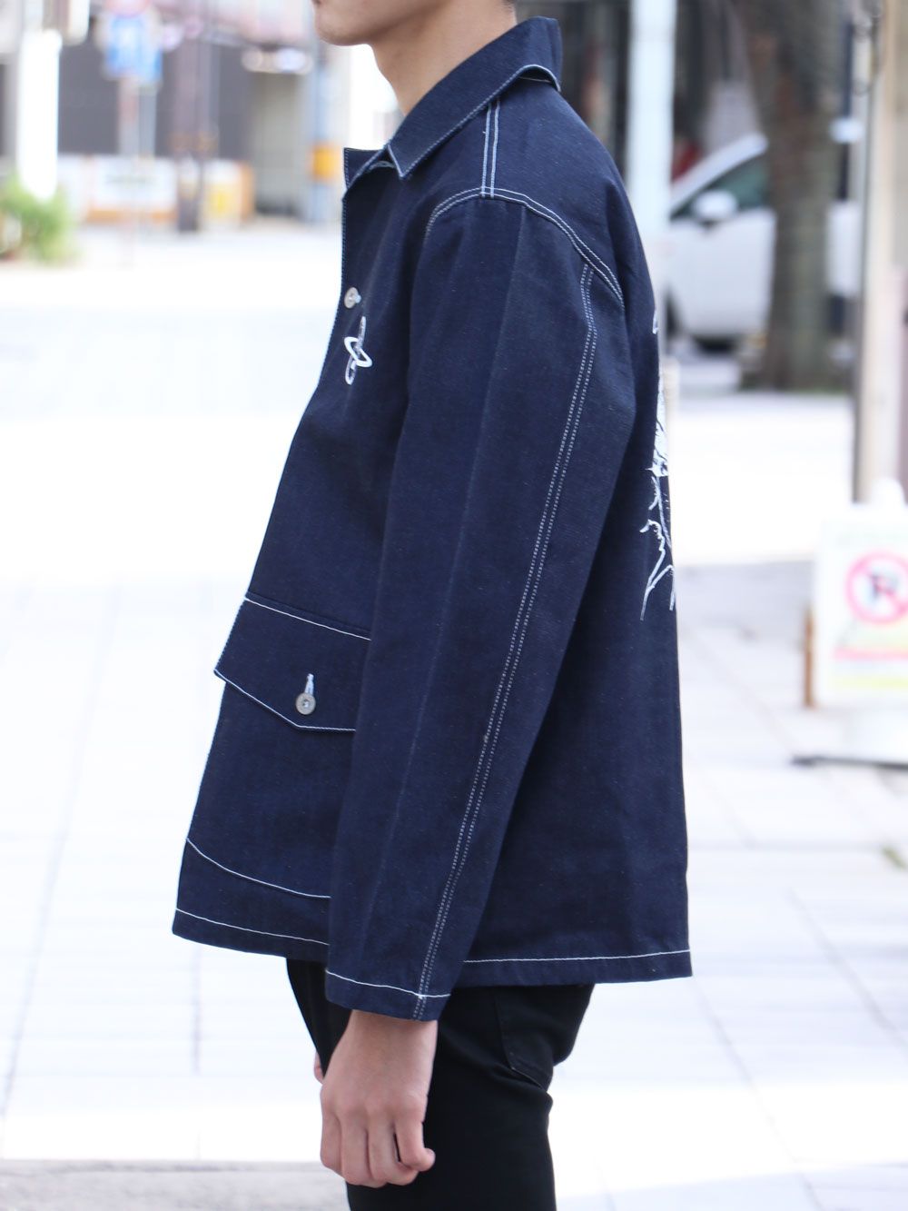 " change the world"デニムカバーオール / " change the world" DENIM COVERALL