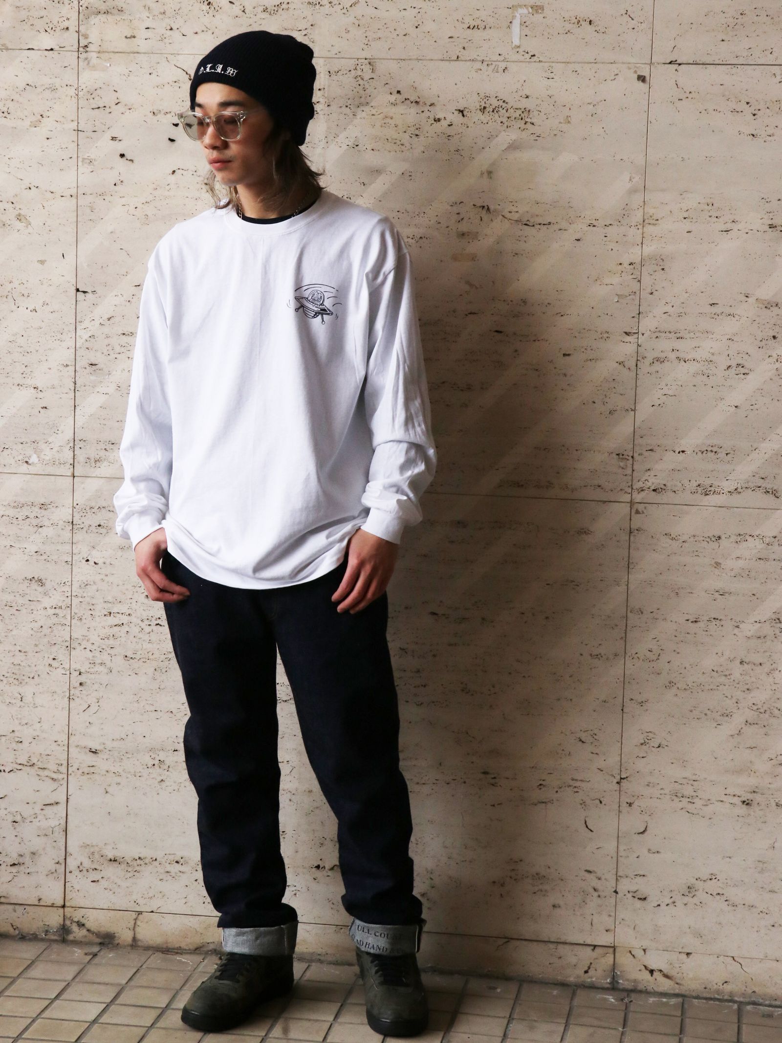 "F.T" L/S TEE (WHITE)